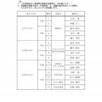 一般質問　予定表